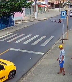 [Vídeo] Polícia procura ciclista envolvido em acidente no bairro do Feitosa