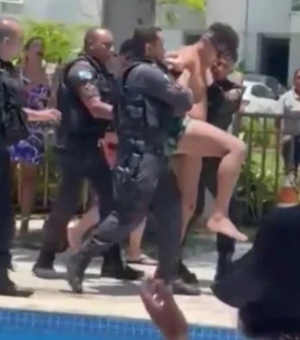 [Vídeo] Vereador de cidade paulista é detido por racismo dentro de piscina no Rio de Janeiro