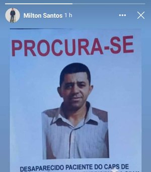 Família pede ajuda para encontrar homem desaparecido há 13 dias em São Sebastião