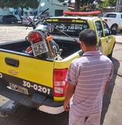 Moto com queixa de roubo é recuperada na cidade de Olho D'agua Grande