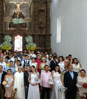 Casamento comunitário une 31 casais em Matrimônio em Porto Calvo