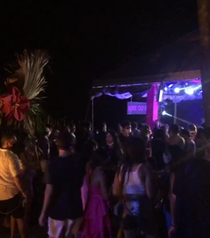 [Vídeo] PM encerra festa clandestina de carnaval em Marechal Deodoro