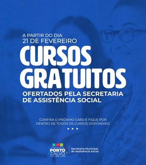 Assistência Social de Porto Calvo oferta cursos profissionalizantes