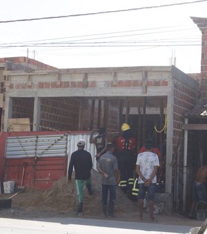 Laje de construção desaba sobre trabalhadores em Maragogi