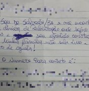 Paciente escreve bilhete e pede ajuda para sair de clínica: 'Sou agredido'