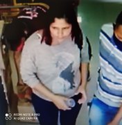 [Vídeo] Casal comete furtos em lojas no centro de Arapiraca