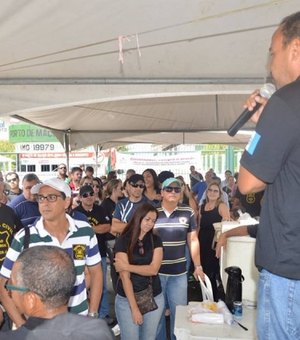 Sindicato dos Policiais Civis realiza vigília pelo reajuste do piso salarial nesta quarta