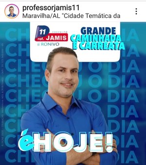 Candidato a prefeito de Maravilha divulga eventos de campanha em município vizinho