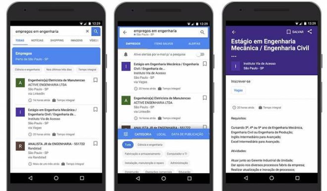 Google lança ferramenta para vagas de emprego