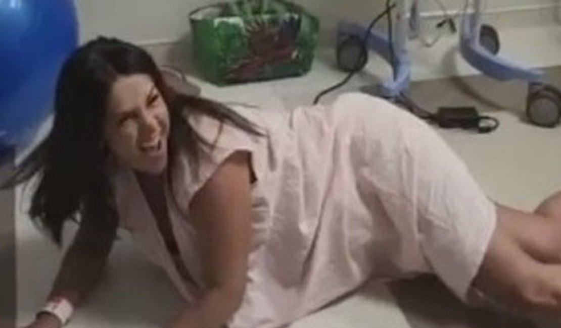 Grávida dança Envolver, de Anitta, antes do parto em hospital de BH