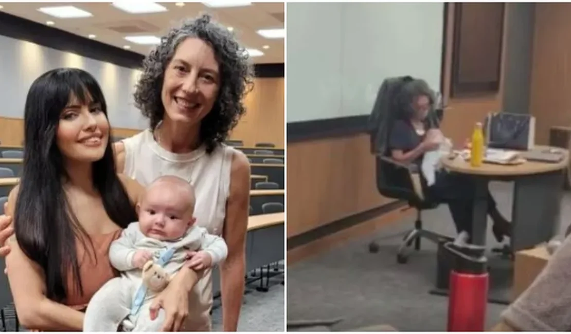 Jovem leva bebê a faculdade e professora se oferece para cuidar dele durante prova: 'Até chorei'