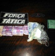 Polícia prende suspeitos com drogas e dinheiro em Arapiraca