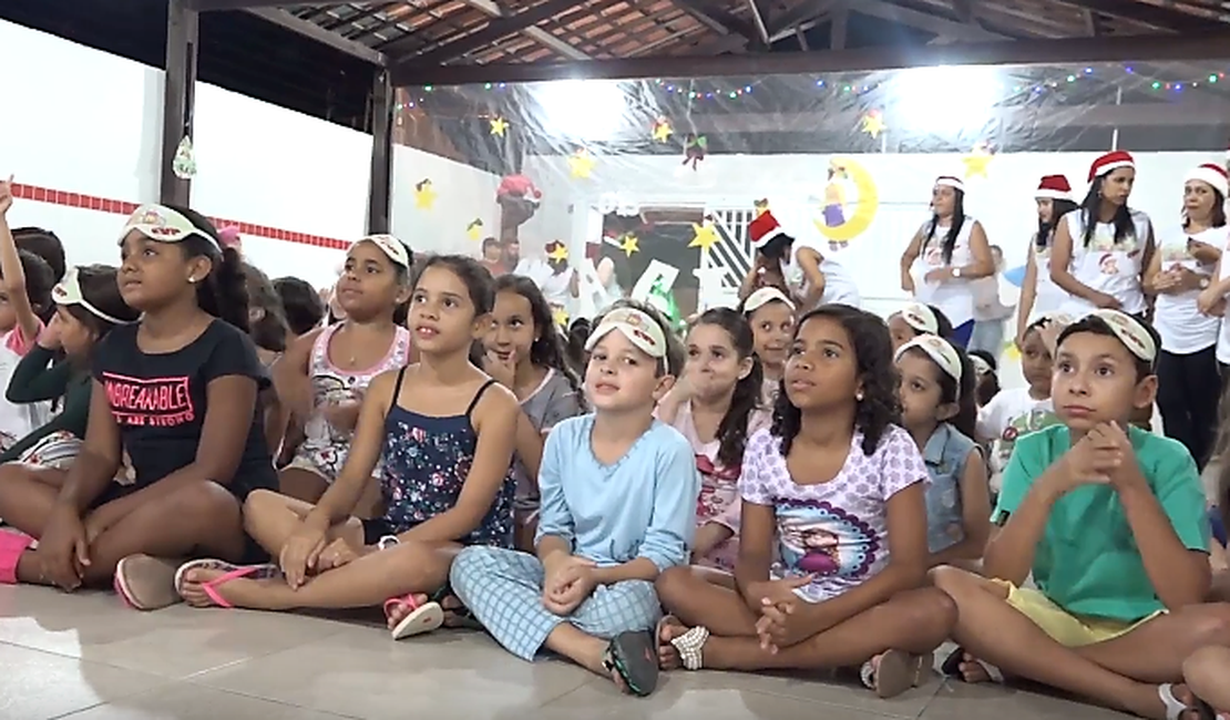 [Vídeo] Festa do Pijama junta diversão e educação em escola de Arapiraca