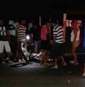 Acidente entre carro e moto deixa uma pessoa ferida em Estrela de Alagoas 