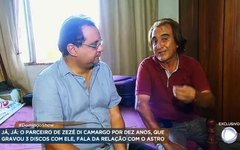 Apresentador Geraldo Luís entrevista Zaza, ex-dupla de Zezé Di Camargo