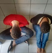 Jovens são presos suspeitos de tentativa de assalto em Maceió 