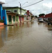 Chuvas elevam nível da Lagoa Mundaú e alagam ruas de Bebedouro