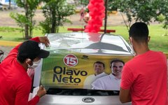 Olavo Neto inicia campanha à reeleição com adesivaço no centro de Murici