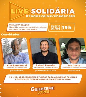Guilherme Lopes realiza Live Solidária nesta quarta-feira (1)