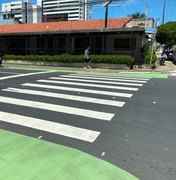 DMTT inicia implantação de áreas de espera para travessia de pedestres