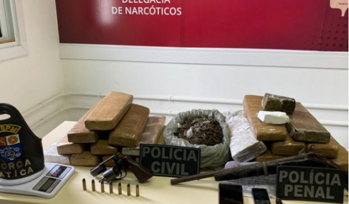 Dois homens são presos por tráfico de drogas em Maribondo
