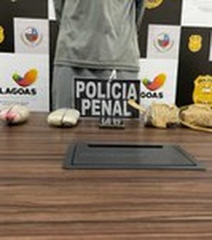 Polícia penal prende homem com drogas e celulares que tentava levar para sistema prisional