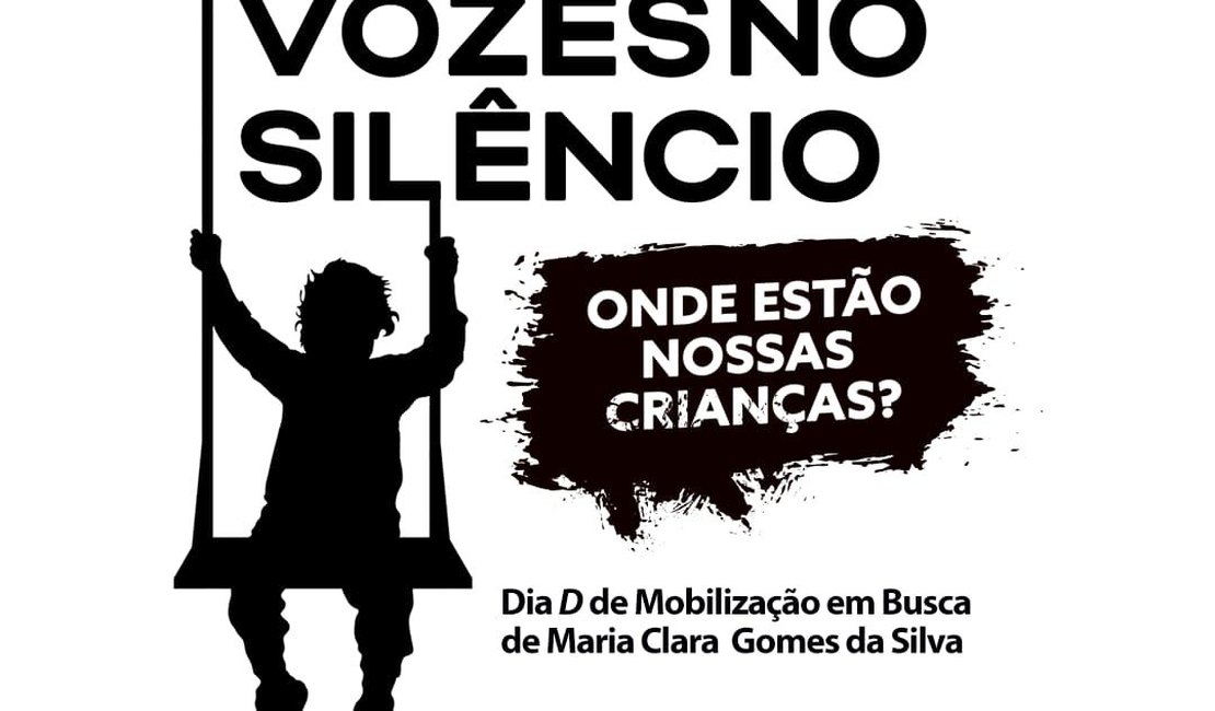 Ato relembra um ano de desaparecimento da menina Maria Clara
