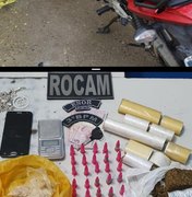Polícia recupera veículo roubado e apreende drogas após denuncia anônima, em Arapiraca