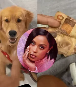 MC Rebecca mostra 'arte' de sua cachorrinha: 'Comeu todo meu dinheiro'