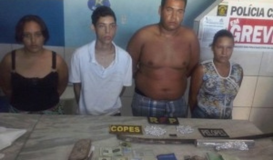 Polícia prende quadrilha baiana que traficava e furtava residências em Delmiro Gouveia