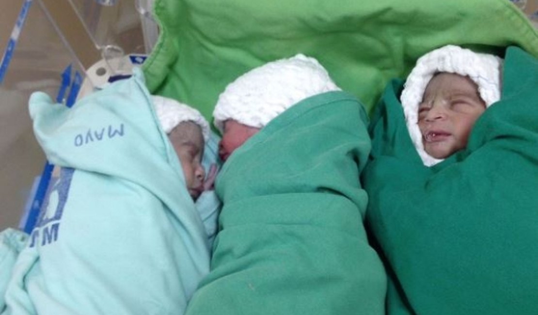 Trigêmeos nascidos na Maternidade Santa Mônica precisam de doações 