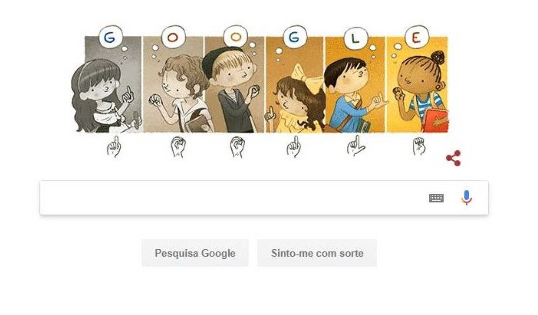 Google homenageia o pioneiro em educação de surdos