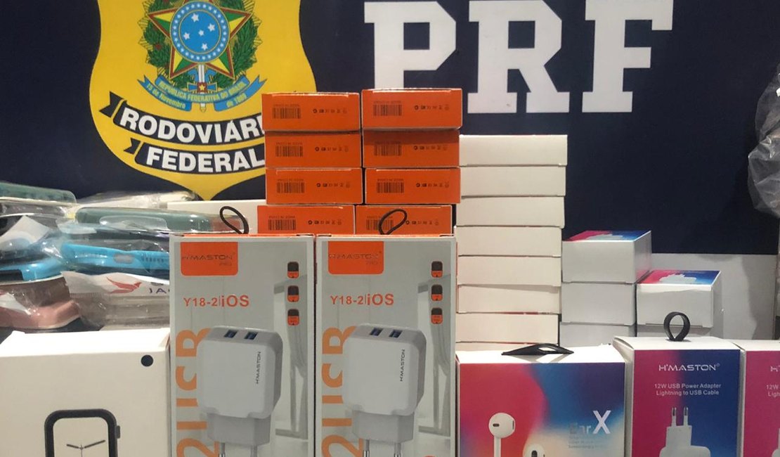 PRF apreende mais de 400 mercadorias sem nota fiscal em São Sebastião