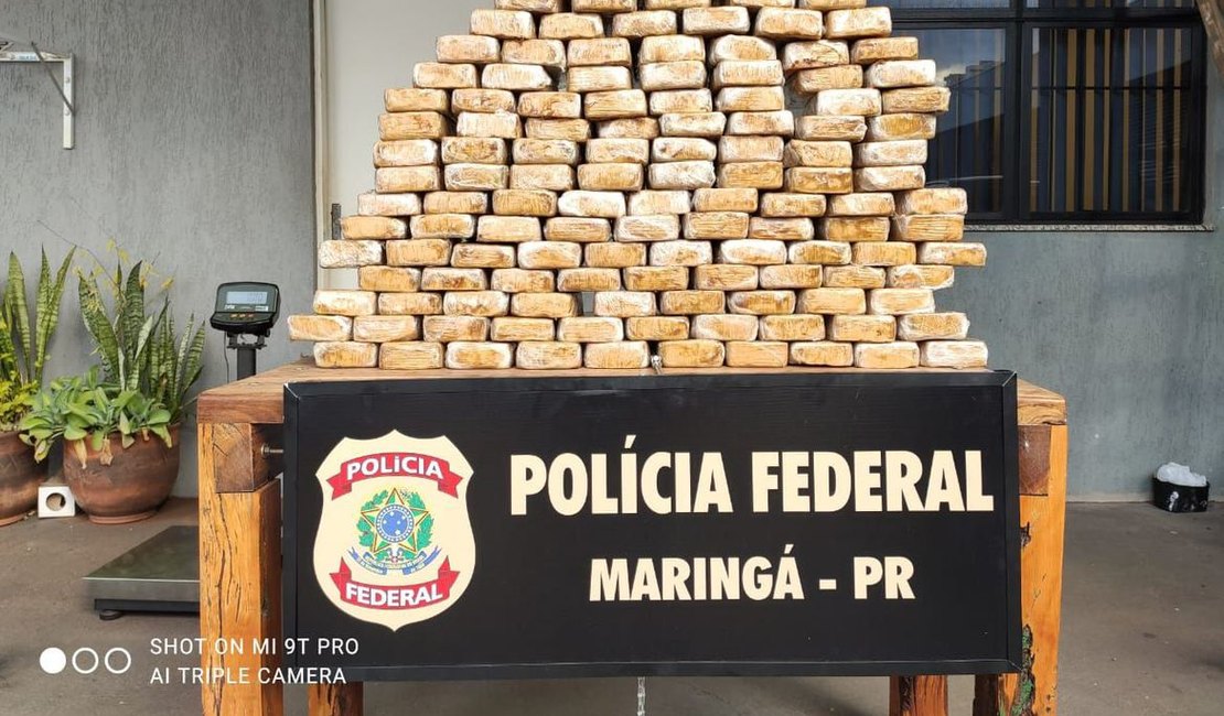 PF apreende 154 kg de crack em caminhão que teria saído de Ponta Porã