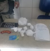 Denúncia leva a apreensão de R$ 5 mil em cocaína