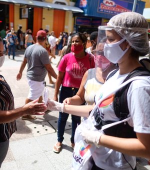 Mais 45 mil kits de máscaras serão distribuídos em Maceió até domingo (12)