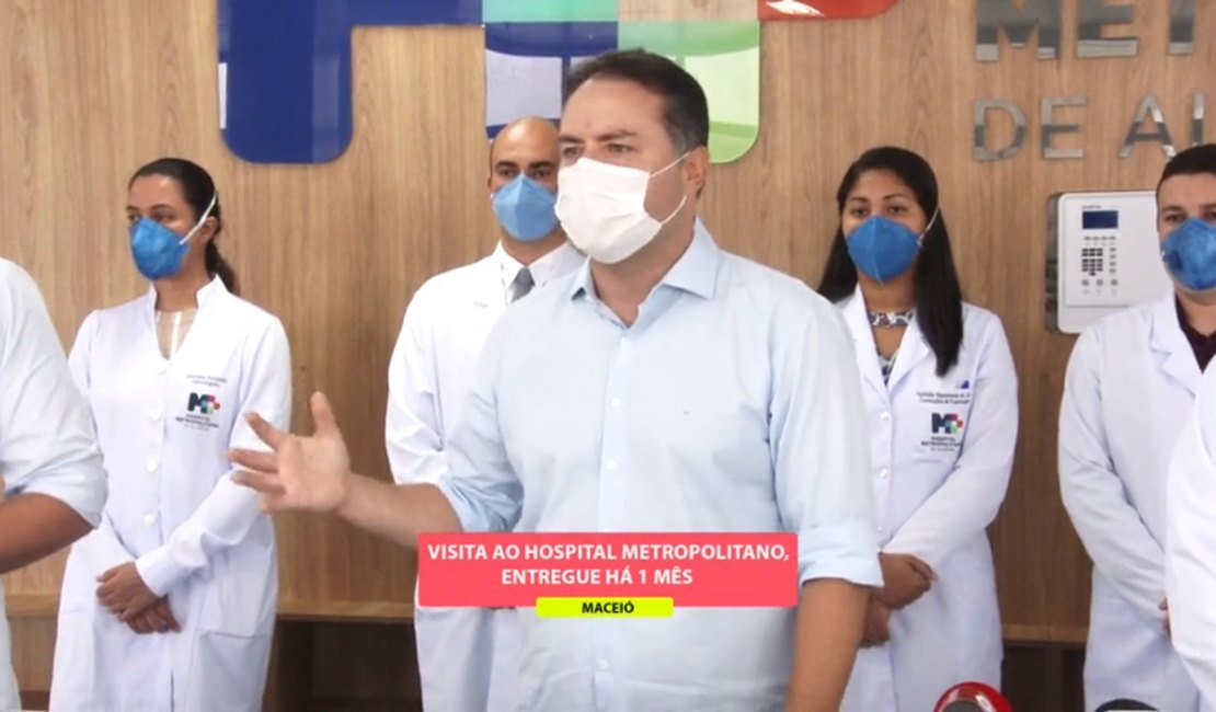 Governador promete iniciar hospital de campanha em Arapiraca na próxima semana