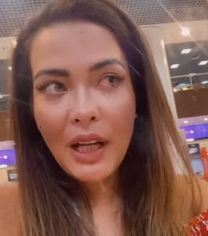 Geisy Arruda chora ao ter perfume furtado durante voo