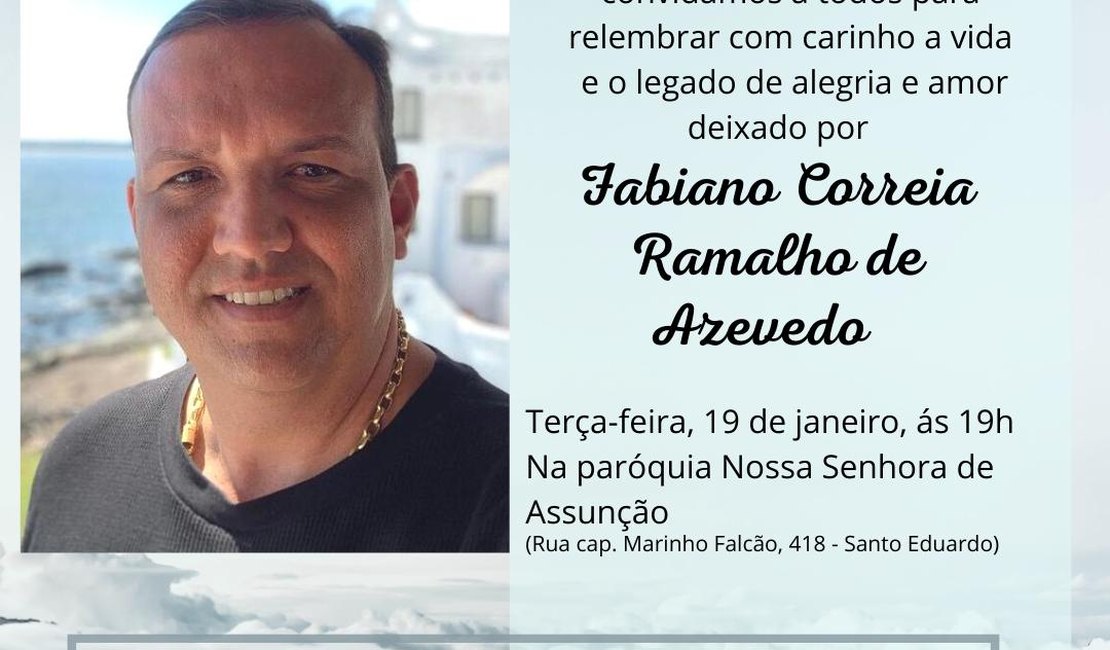 Família de empresário morto em Arapiraca realiza missa de 7º dia em Maceió