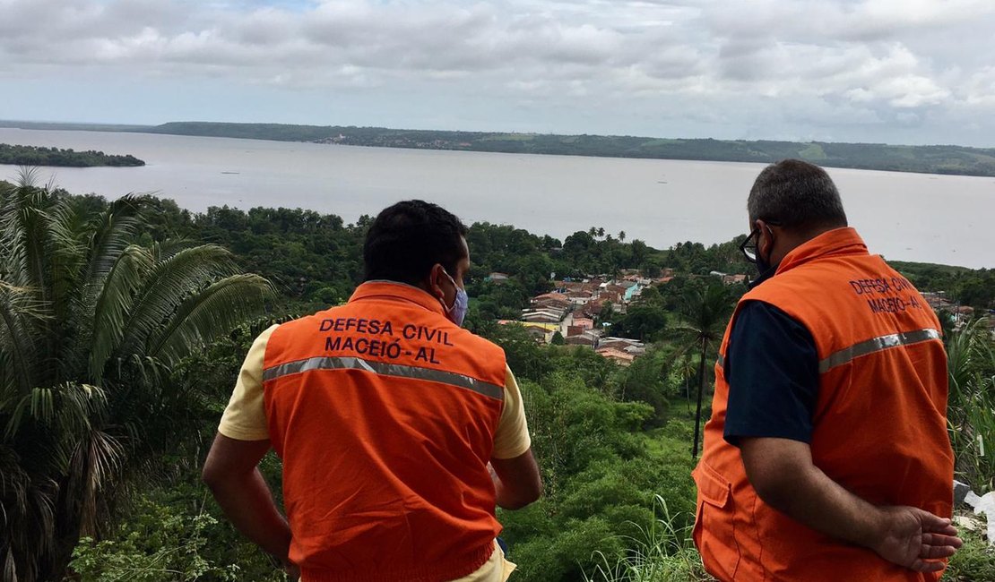 Chuva na madrugada: Defesa Civil de Maceió registra cinco ocorrências