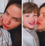 Andressa Suita ganha carinho do filho mais velho: 'Melhor amor do mundo'