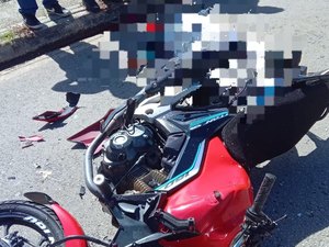 Motoqueiro fica gravemente ferido ao colidir contra cavalo em Porto Calvo