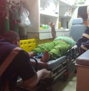 Colisão entre moto e ciclomotor deixa homem ferido em Arapiraca