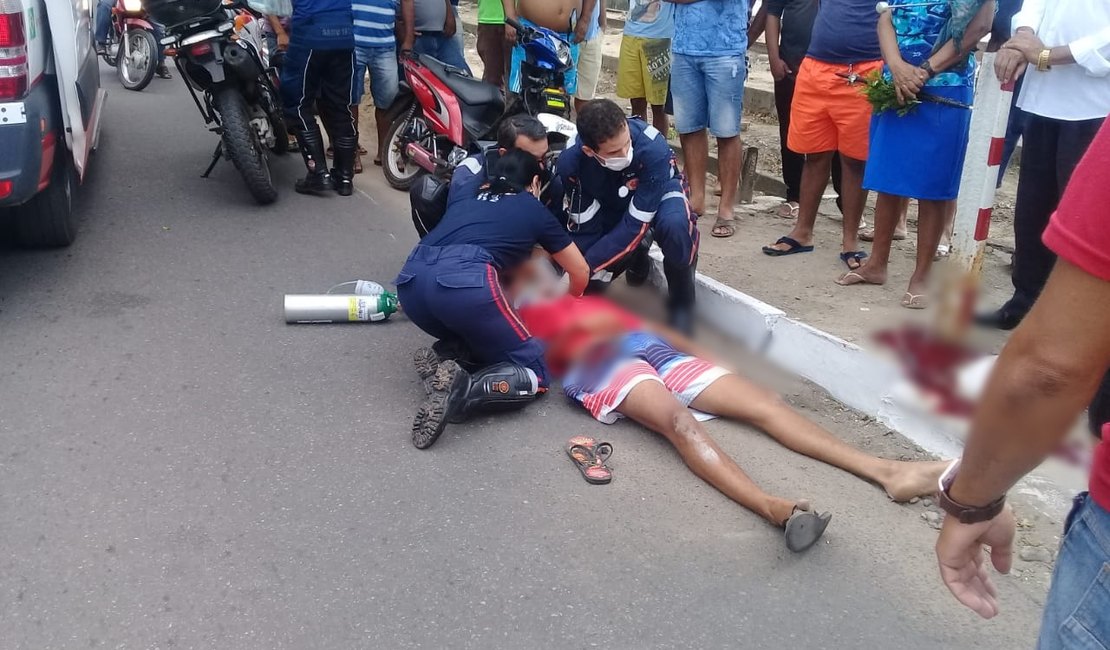 Homem bate a cabeça em trilho de trem e morre durante colisão em Arapiraca