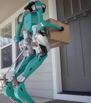 Montadora americana cria robô que parece humano para fazer entregas