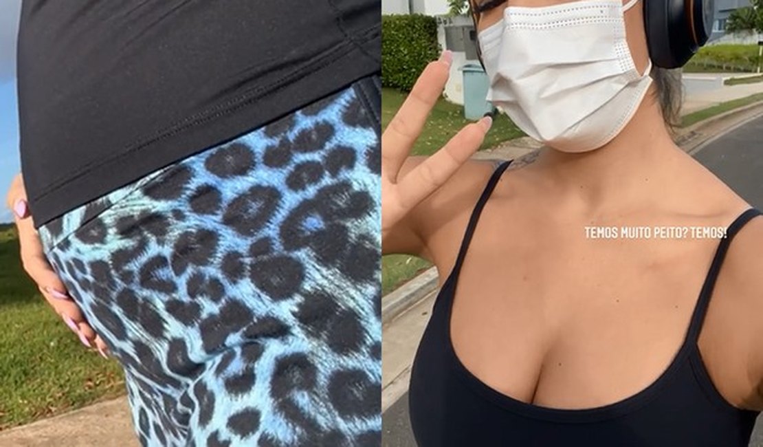 Grávida, Lore Improta mostra barriga e fala de mudanças no corpo