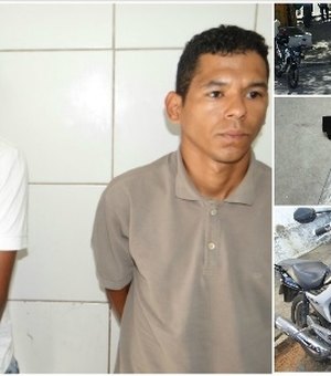 Dupla é abordada com arma falsa e motocicleta irregular; menor de 15 anos tem passagem