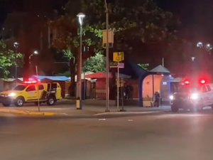 Atentado deixa homem morto e taxista acaba atingido na Praça da Faculdade