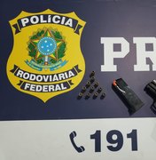 PRF prende homem por porte ilegal de arma de fogo na BR 423, em Canapi