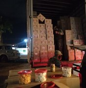 Operação da Sefaz apreende R$ 35 mil em alimentos e roupas no Pilar